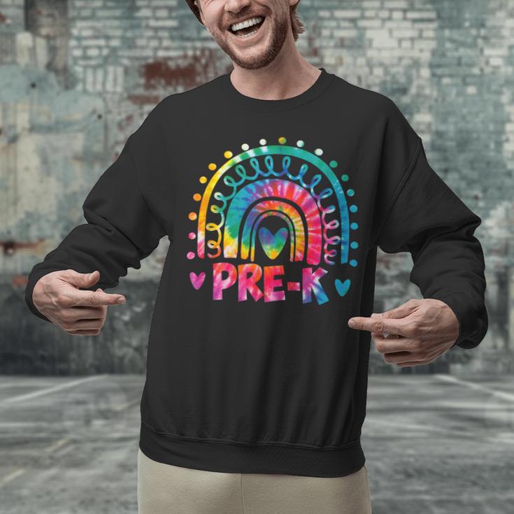 Tie Dye Prek Teacher Rainbow Preschool Back To School Girl Unisex Sweatshirt, gift for family, gift for coworker
