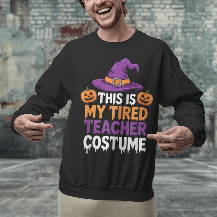 This Is My Tired Teacher Costume Halloween Unisex Sweatshirt, gift for family, gift for coworker