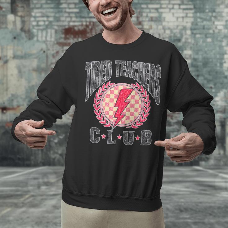 Tired Teachers Club Study Lover School Apparel Unisex Sweatshirt, gift for family, gift for coworker Tired Teachers Club Study Lover School Apparel Unisex Sweatshirt, gift for family, gift for coworker