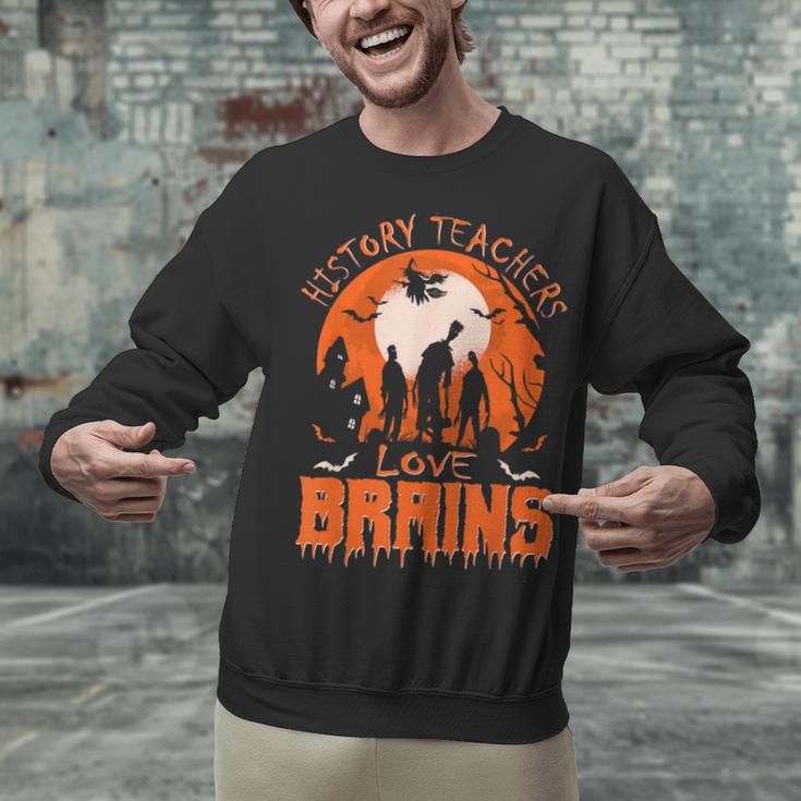 History Teachers Love Brains Halloween Teacher For Men Women Unisex Sweatshirt, History Teacher Sweatshirts, gift for family, gift for coworker History Teachers Love Brains Halloween Teacher For Men Women Unisex Sweatshirt, History Teacher Sweatshirts, gift for family, gift for coworker