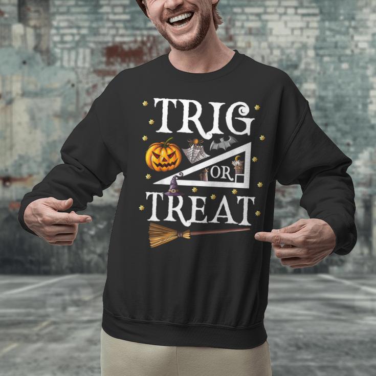 Trig Or Treat Shirt Halloween Math Teacher School College Men Women Kids Unisex Sweatshirt, gift for family, gift for coworker