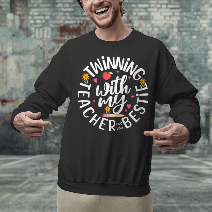 Twin Day For Spirit Week Teacher Bestie Matching Unisex Sweatshirt, gift for family, gift for coworker Twin Day For Spirit Week Teacher Bestie Matching Unisex Sweatshirt, gift for family, gift for coworker