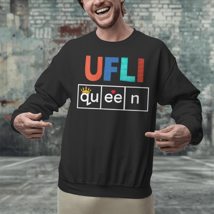 UFLI Queen Science Of Reading Literacy Teacher Appreciation Unisex Sweatshirt, Science Teacher Sweatshirts, gift for family, gift for coworker