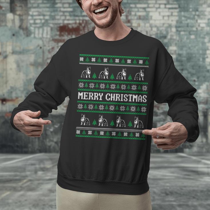 Ugly Sweater Boston Terrier Dog Christmas Dog Lover Xmas Men Women Kids Unisex Sweatshirt, Boston Terrier Christmas Sweatshirts, gift for family, gift for coworker