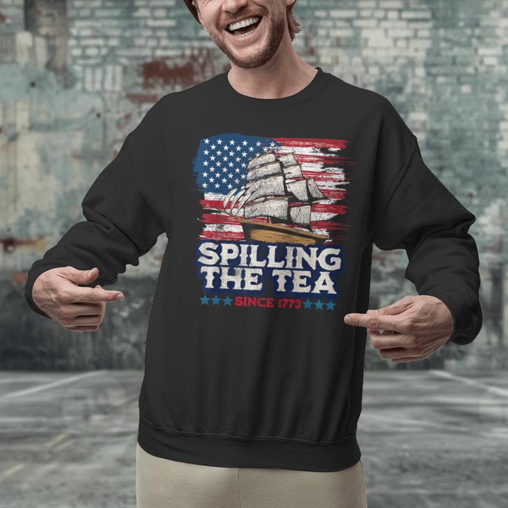 US History Teacher Boston Spilling The Tea Since 1773 Unisex Sweatshirt, History Teacher Sweatshirts, gift for family, gift for coworker