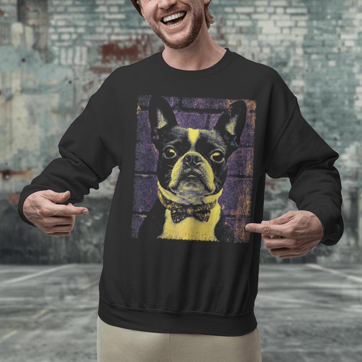 Vintage Boston Terrier Dog Unisex Sweatshirt, gift for family, gift for coworker