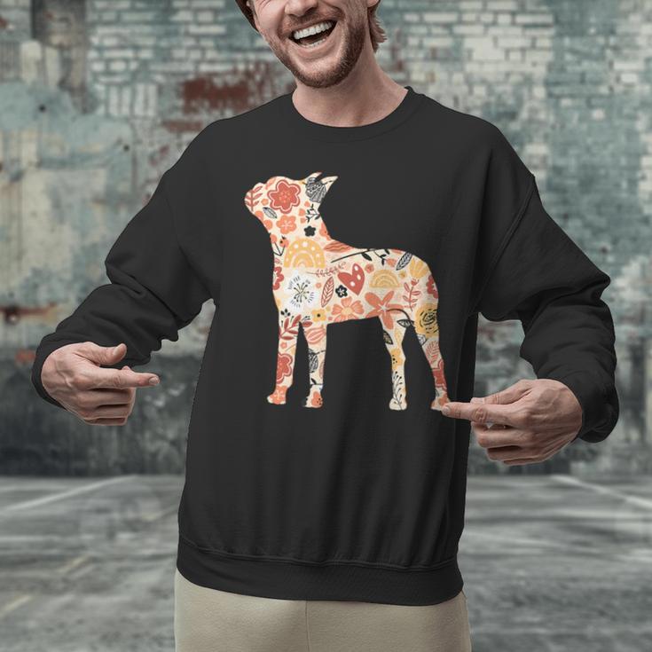 Vintage Floral Boston Terrier For Dog Lover Unisex Sweatshirt, gift for family, gift for coworker