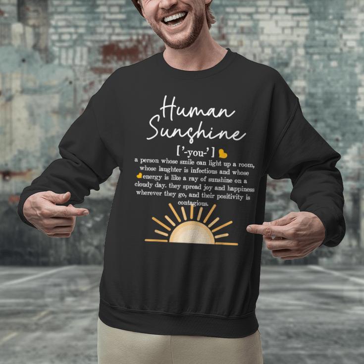 Vintage Human Sunshine Definition Teachers Mom Boss Women Unisex Sweatshirt, gift for family, gift for coworker Vintage Human Sunshine Definition Teachers Mom Boss Women Unisex Sweatshirt, gift for family, gift for coworker