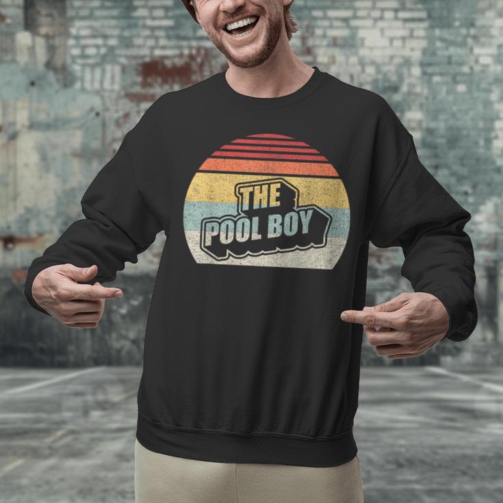 Vintage Retro The Pool Boy Unisex Sweatshirt, gift for family, gift for coworker