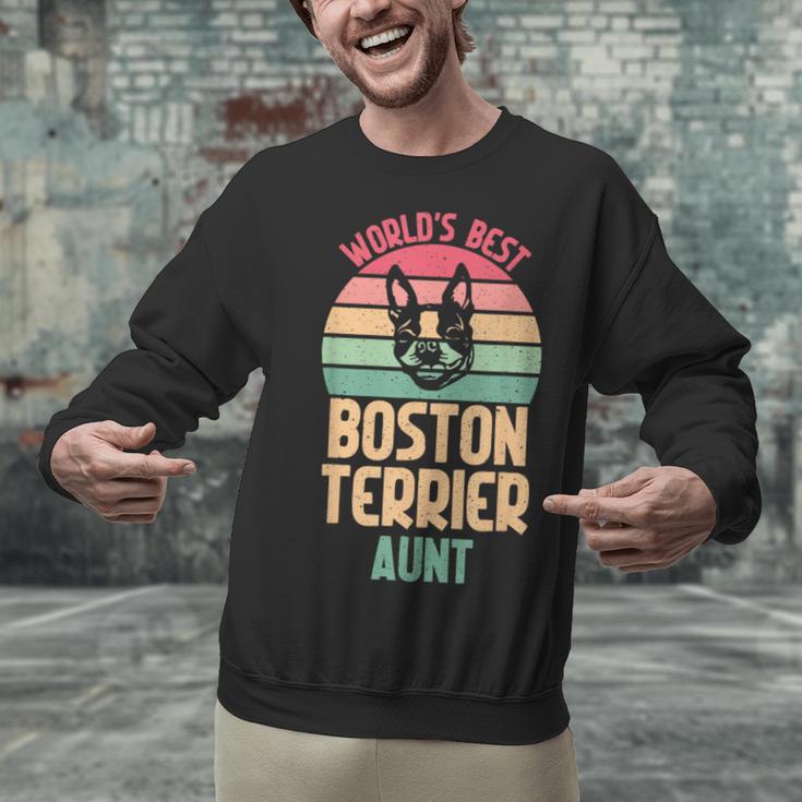 Worlds Best Boston Terrier Aunt Unisex Sweatshirt, gift for family, gift for coworker