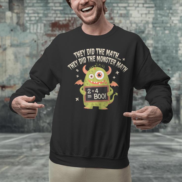 They Did The Math They Did The Monster Math Teacher Student Unisex Sweatshirt, gift for family, gift for coworker