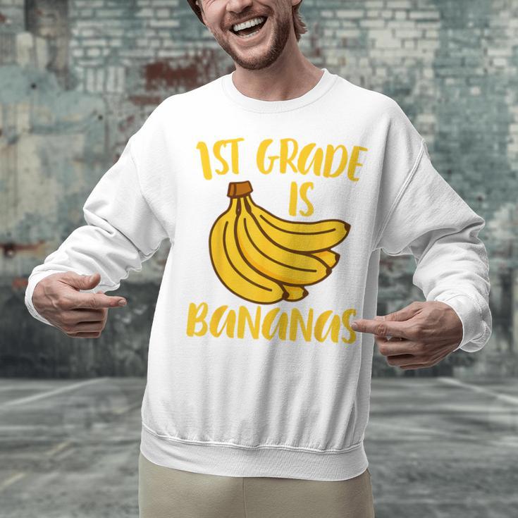 1st Grade Is Bananas Teacher Teaching Back To School Unisex Sweatshirt, gift for family, gift for coworker 1st Grade Is Bananas Teacher Teaching Back To School Unisex Sweatshirt, gift for family, gift for coworker