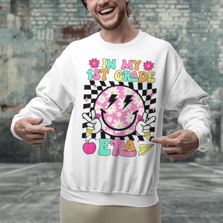 In My 1st Grade Era Smile Face Back To School Teacher Kid Unisex Sweatshirt, gift for family, gift for coworker In My 1st Grade Era Smile Face Back To School Teacher Kid Unisex Sweatshirt, gift for family, gift for coworker