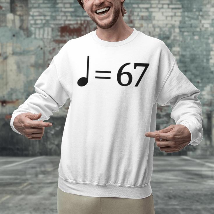 67 Music Meme Slang Musician Kids Music Teacher Unisex Sweatshirt, gift for family, gift for coworker 67 Music Meme Slang Musician Kids Music Teacher Unisex Sweatshirt, gift for family, gift for coworker