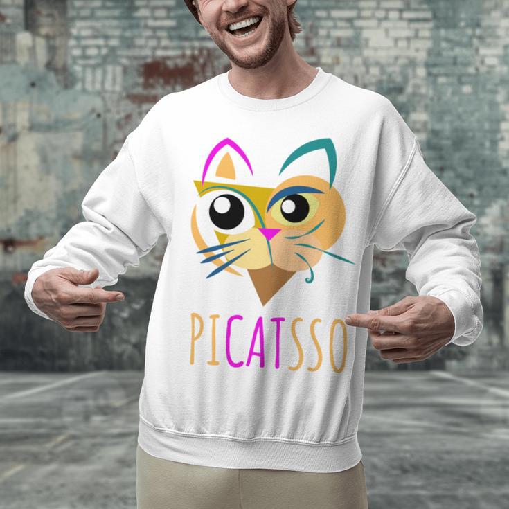 Abstract Cat Art Picatsso Shirt For Art Teachers Unisex Sweatshirt, gift for family, gift for coworker Abstract Cat Art Picatsso Shirt For Art Teachers Unisex Sweatshirt, gift for family, gift for coworker
