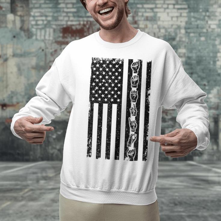 ASL Flag Sign Language Deaf ASL Teacher For Men Women Unisex Sweatshirt, gift for family, gift for coworker ASL Flag Sign Language Deaf ASL Teacher For Men Women Unisex Sweatshirt, gift for family, gift for coworker