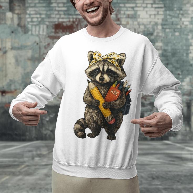 Back To School Raccoon Teachers Student Kids Unisex Sweatshirt, gift for family, gift for coworker Back To School Raccoon Teachers Student Kids Unisex Sweatshirt, gift for family, gift for coworker