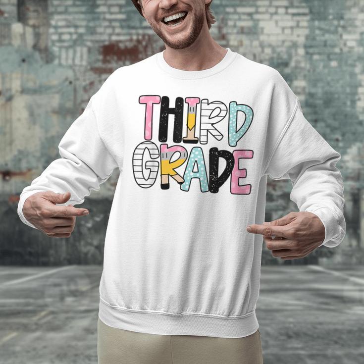 Back To School Third Grade Teacher First Day Of 3rd Grade Unisex Sweatshirt, First Grade Teacher Sweatshirts, gift for family, gift for coworker Back To School Third Grade Teacher First Day Of 3rd Grade Unisex Sweatshirt, First Grade Teacher Sweatshirts, gift for family, gift for coworker