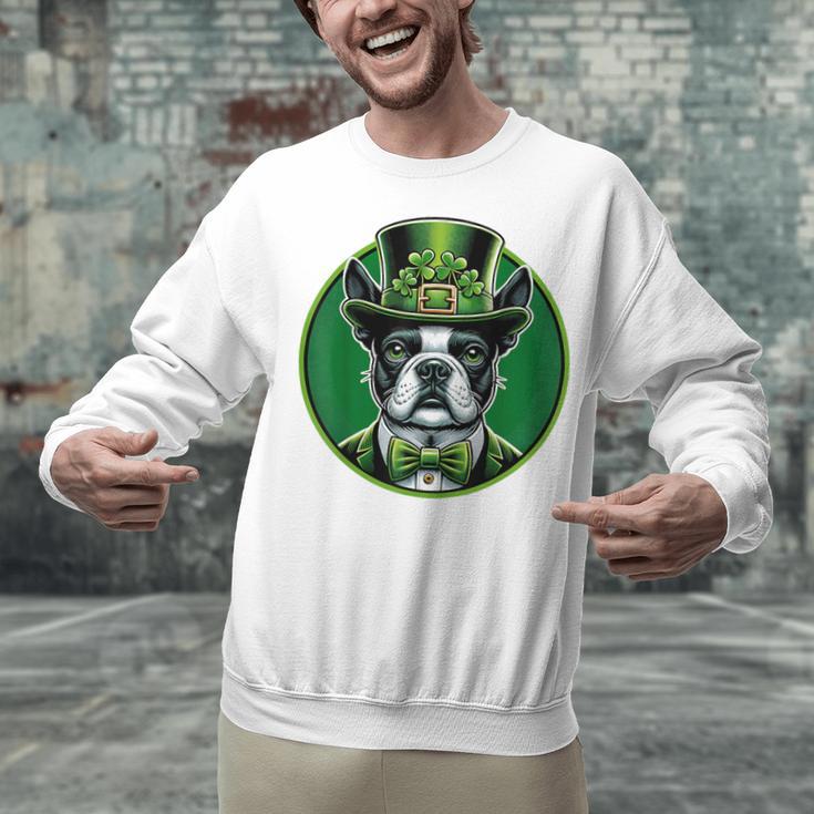 Boston Terrier Dog St Patricks Day Irish Pet Lover Men Women Kids Unisex Sweatshirt, gift for family, gift for coworker