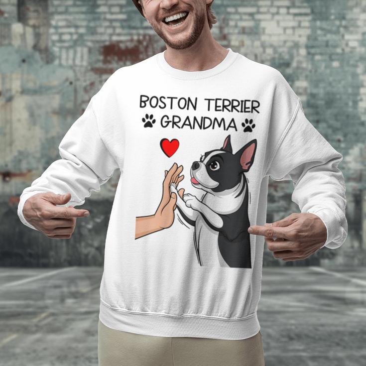 Boston Terrier Grandma Mother's Day Dog Mom Unisex Sweatshirt, Boston Terrier Mom Sweatshirts, gift for family, gift for coworker