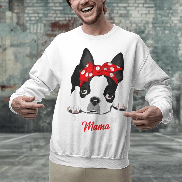 Boston Terrier Mum Dog Woman Idea Unisex Sweatshirt, gift for family, gift for coworker
