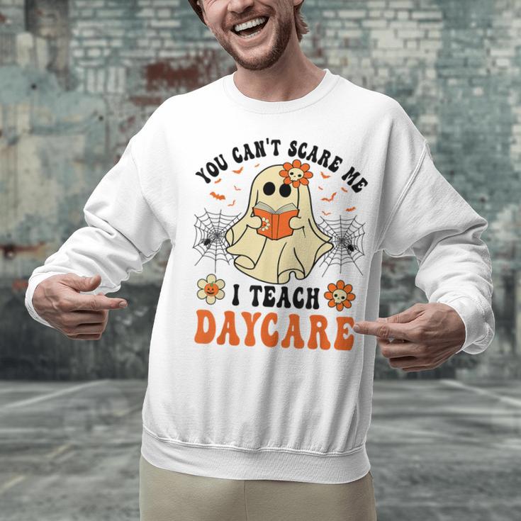 You Can't Scare Me I Teach Daycare Teacher Halloween Ghost Unisex Sweatshirt, gift for family, gift for coworker You Can't Scare Me I Teach Daycare Teacher Halloween Ghost Unisex Sweatshirt, gift for family, gift for coworker