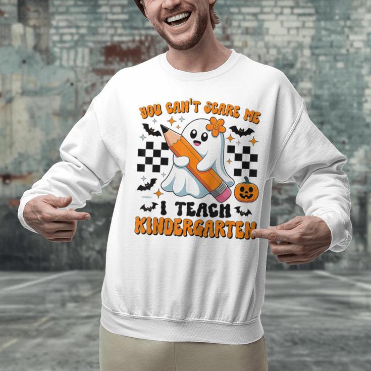 You Can't Scare Me I Teach Kindergarten Teacher Halloween Unisex Sweatshirt, gift for family, gift for coworker You Can't Scare Me I Teach Kindergarten Teacher Halloween Unisex Sweatshirt, gift for family, gift for coworker
