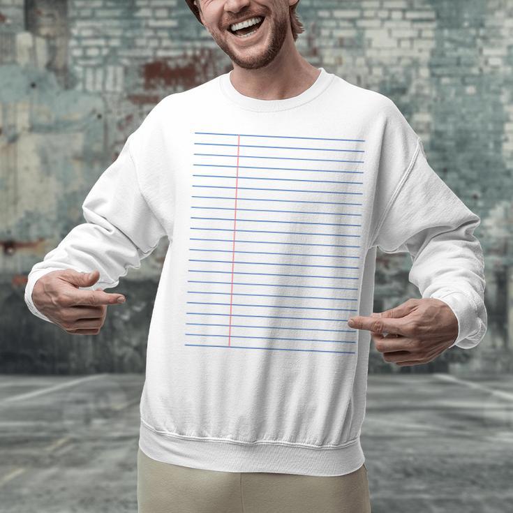 Colleged Ruled Paper Lined Writer Student Professor Teacher Unisex Sweatshirt, gift for family, gift for coworker Colleged Ruled Paper Lined Writer Student Professor Teacher Unisex Sweatshirt, gift for family, gift for coworker