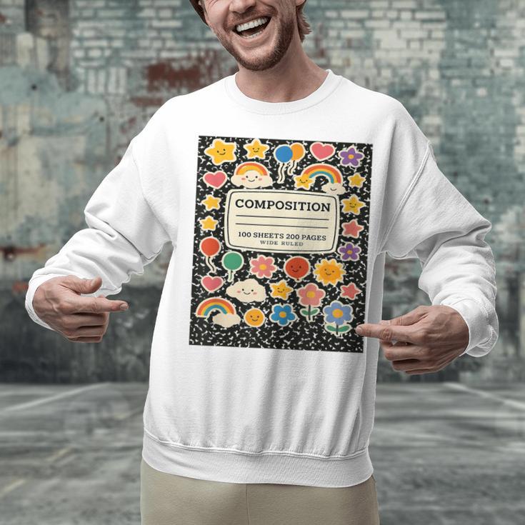 Composition Notebook Costume Teacher Matching Halloween Book Unisex Sweatshirt, gift for family, gift for coworker Composition Notebook Costume Teacher Matching Halloween Book Unisex Sweatshirt, gift for family, gift for coworker