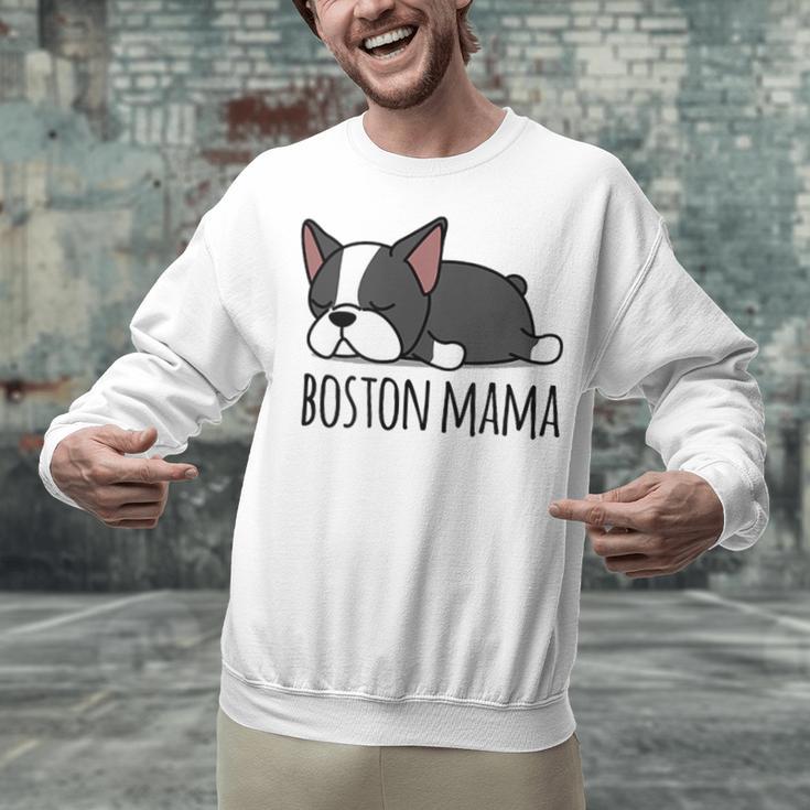 Cute Boston Terrier Boston Mama Unisex Sweatshirt, gift for family, gift for coworker