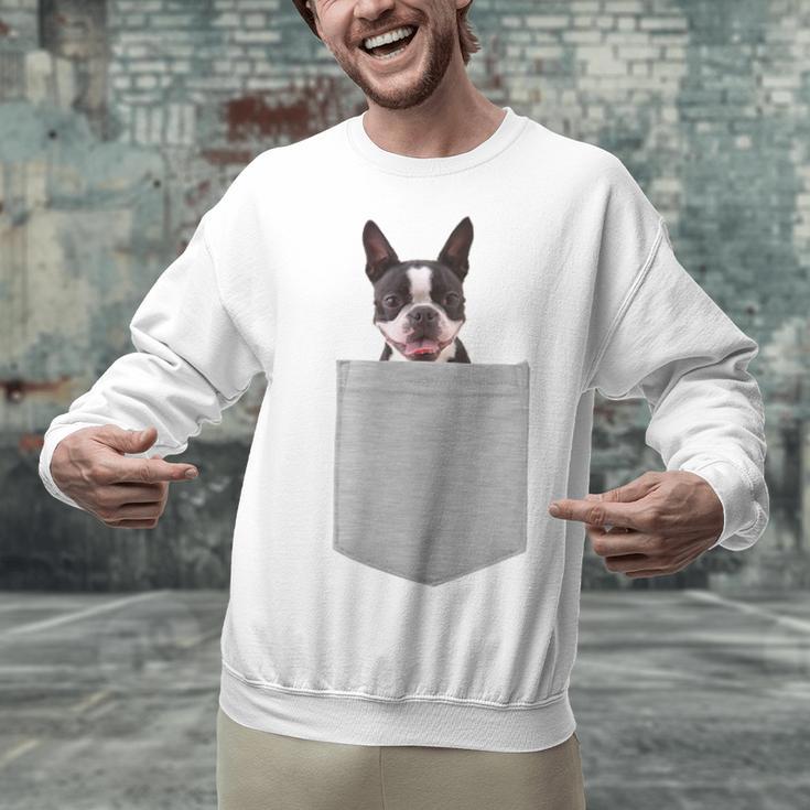Dog In Your Pocket Boston Terrier For Men Women Girls Kids Unisex Sweatshirt, gift for family, gift for coworker