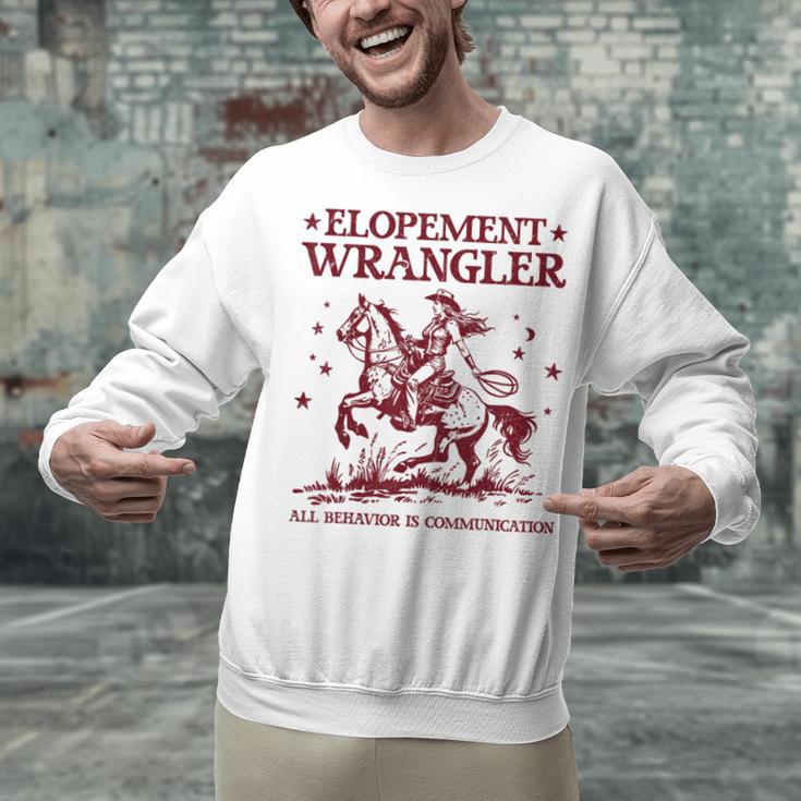 Elopement Wrangler Teacher ABA Behavior Support Cowboy Unisex Sweatshirt, gift for family, gift for coworker
