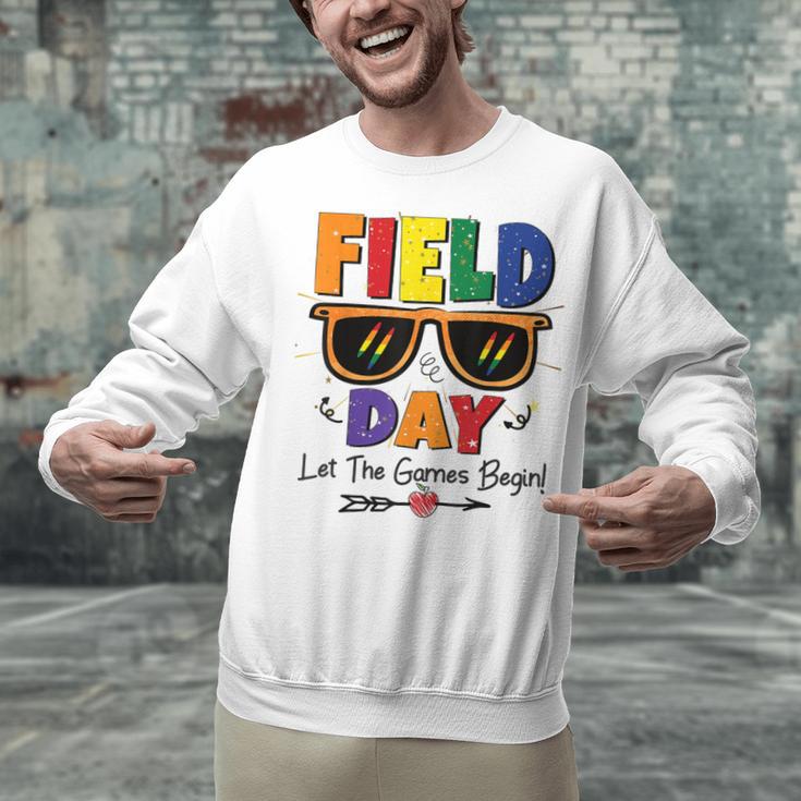 Field Day 2025 Let The Games Begin Kids Boys Girls Teachers Unisex Sweatshirt, gift for family, gift for coworker