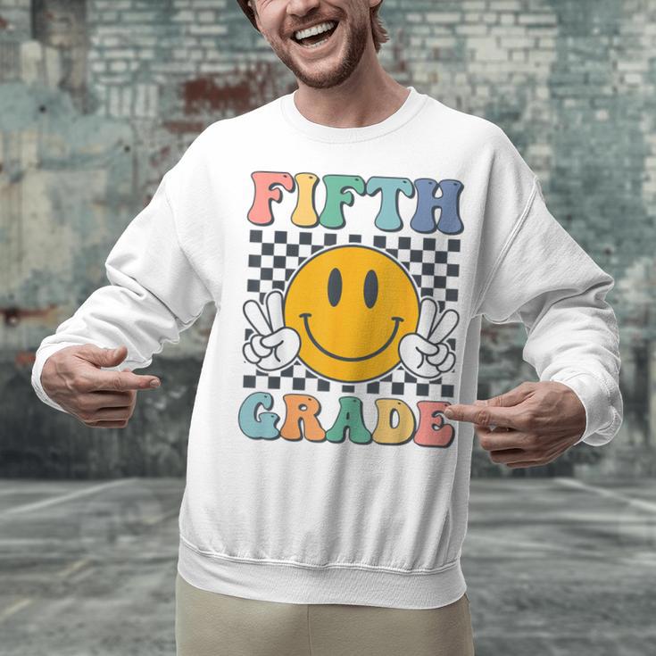 Fifth Grade Team Teachers Boys Girls Retro Smile 5th Grade Unisex Sweatshirt, gift for family, gift for coworker Fifth Grade Team Teachers Boys Girls Retro Smile 5th Grade Unisex Sweatshirt, gift for family, gift for coworker