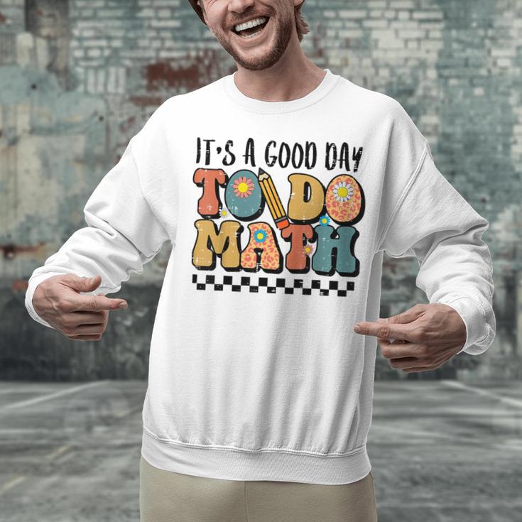 Good Day To Do Math Teacher Vintage Groovy Nerd Women Men Unisex Sweatshirt, Groovy Teacher Sweatshirts, gift for family, gift for coworker Good Day To Do Math Teacher Vintage Groovy Nerd Women Men Unisex Sweatshirt, Groovy Teacher Sweatshirts, gift for family, gift for coworker