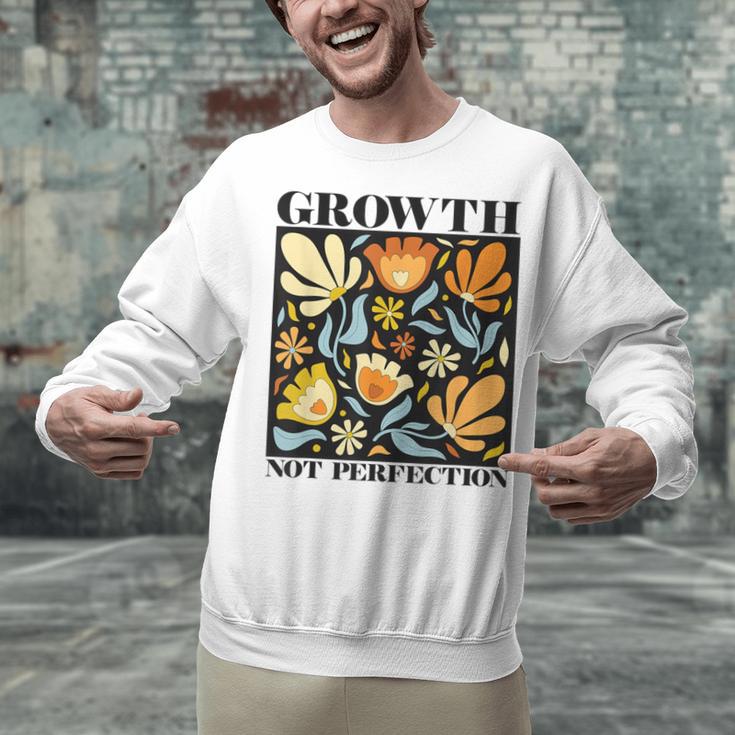Growth Not Perfection Abstract Florals SPED Teacher Unisex Sweatshirt, gift for family, gift for coworker Growth Not Perfection Abstract Florals SPED Teacher Unisex Sweatshirt, gift for family, gift for coworker