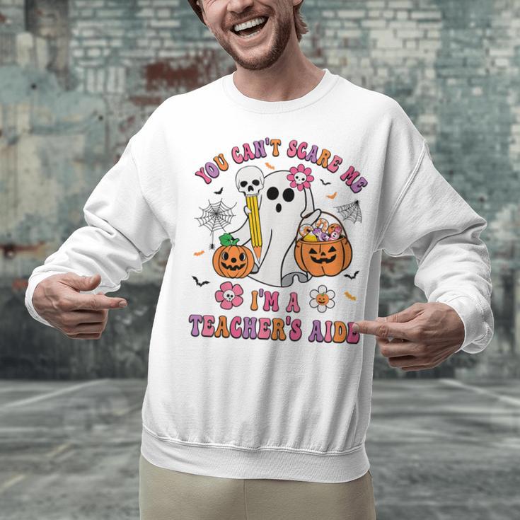 Halloween You Can't Scare Me I'm A School Teacher's Aide Unisex Sweatshirt, gift for family, gift for coworker Halloween You Can't Scare Me I'm A School Teacher's Aide Unisex Sweatshirt, gift for family, gift for coworker