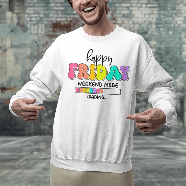 Happy Friyay Teacher School Friday Weekend Vibes Unisex Sweatshirt, gift for family, gift for coworker Happy Friyay Teacher School Friday Weekend Vibes Unisex Sweatshirt, gift for family, gift for coworker
