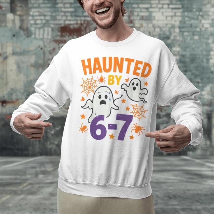 Haunted 67 Ghost Math Teacher Halloween Costume Math Pun Unisex Sweatshirt, gift for family, gift for coworker Haunted 67 Ghost Math Teacher Halloween Costume Math Pun Unisex Sweatshirt, gift for family, gift for coworker