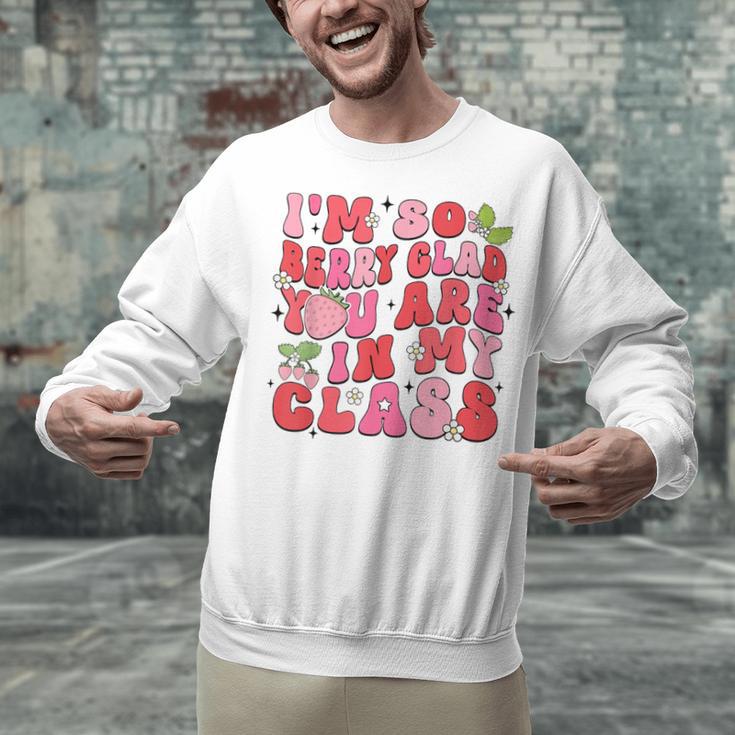 I'm So Berry Glad You Are Strawberry Elementary Teacher Unisex Sweatshirt, gift for family, gift for coworker I'm So Berry Glad You Are Strawberry Elementary Teacher Unisex Sweatshirt, gift for family, gift for coworker