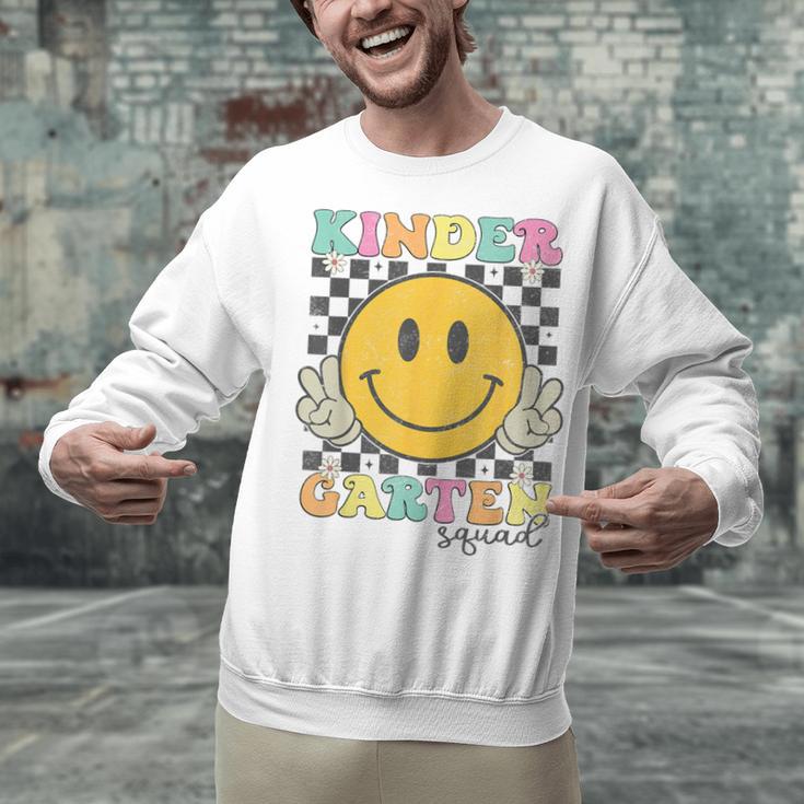 Kindergarten Squad Smile Face Teachers Kids Back To School Unisex Sweatshirt, gift for family, gift for coworker
