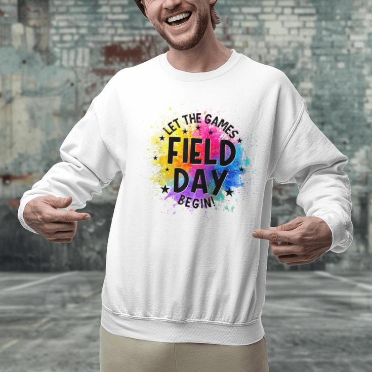 Let The Games Begin Field Day Fun Day Teachers Boys Girls Unisex Sweatshirt, gift for family, gift for coworker Let The Games Begin Field Day Fun Day Teachers Boys Girls Unisex Sweatshirt, gift for family, gift for coworker