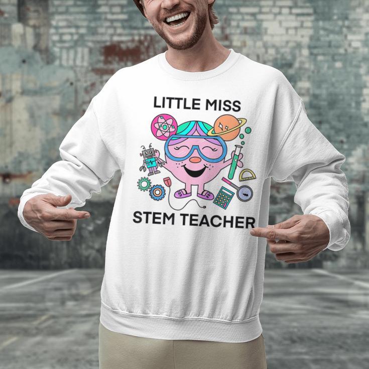 Little Miss Stem Teacher Unisex Sweatshirt, gift for family, gift for coworker