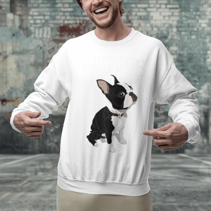 Love NOPE Boston Terrier Dog Lover Unisex Sweatshirt, gift for family, gift for coworker