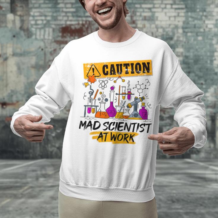Mad Scientist Halloween Costume Science Teacher Unisex Sweatshirt, Science Teacher Sweatshirts, gift for family, gift for coworker
