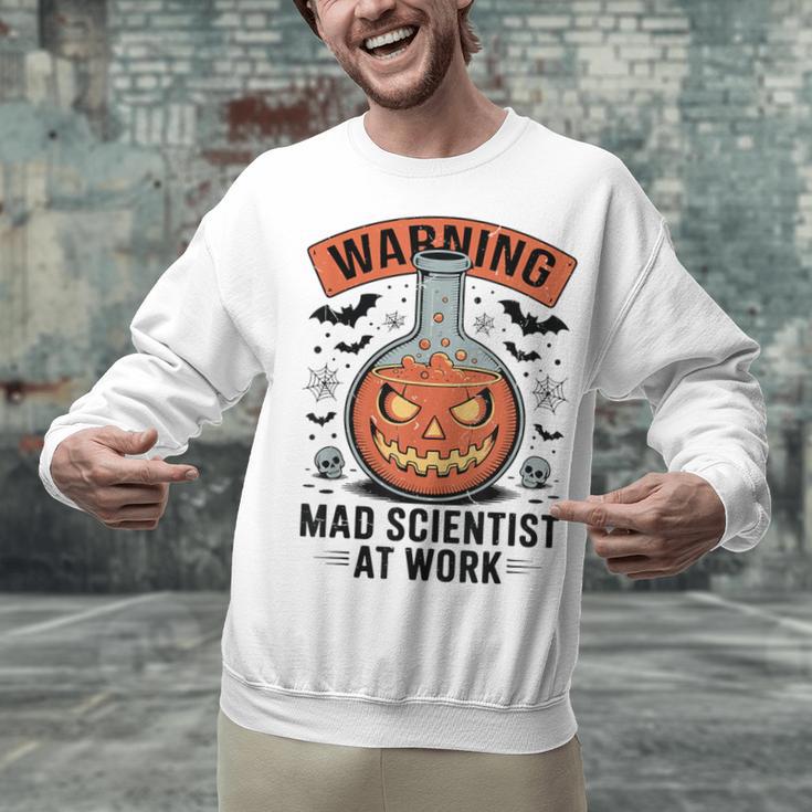 Mad Scientist Pumpkin Science Teacher Halloween Costume Kids Unisex Sweatshirt, Science Teacher Sweatshirts, gift for family, gift for coworker
