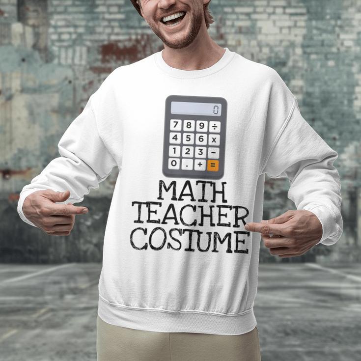 Math Teacher Costume Tshirt Halloween High School Calculator Unisex Sweatshirt, gift for family, gift for coworker