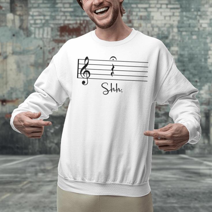 Music Notes Shirt Shh Quarter Fermata Teacher Unisex Sweatshirt, gift for family, gift for coworker Music Notes Shirt Shh Quarter Fermata Teacher Unisex Sweatshirt, gift for family, gift for coworker