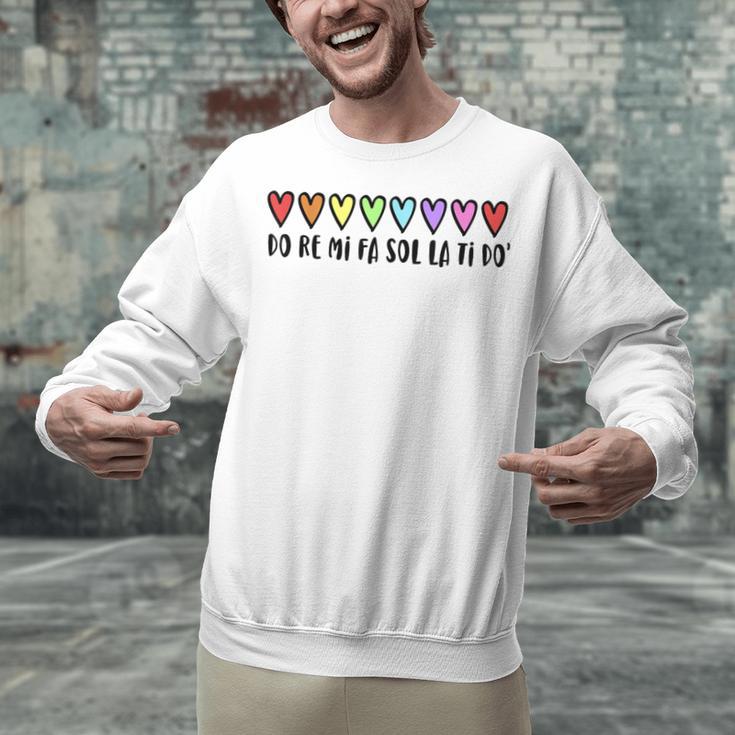 Music Teacher Hearts Music Teaching Unisex Sweatshirt, gift for family, gift for coworker