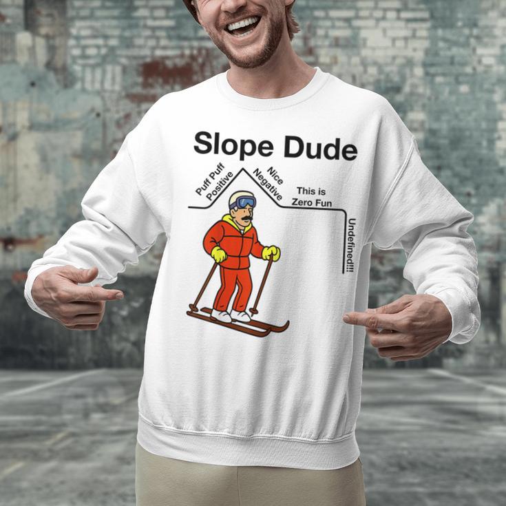 Nerdy Slope Dude Geometry Algebra Math Teacher Unisex Sweatshirt, gift for family, gift for coworker